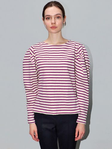 S Puff Stripe T-shirt_Red-violet - DAMAGE MNEMONIC - Modalova