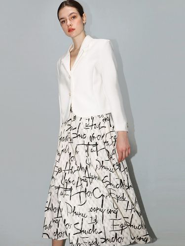 Lettering Skirt_White - DAMAGE MNEMONIC - Modalova