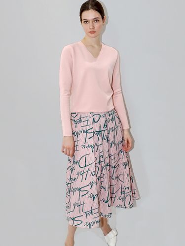 Lettering Skirt_Pink - DAMAGE MNEMONIC - Modalova