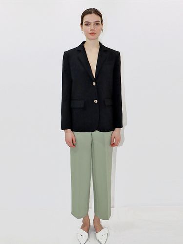 Pintuck Long Pants_Green - DAMAGE MNEMONIC - Modalova