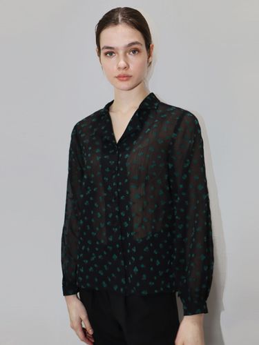 Mini Flower Blouse_Black - DAMAGE MNEMONIC - Modalova