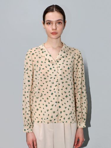 Mini Flower Blouse_Beige - DAMAGE MNEMONIC - Modalova