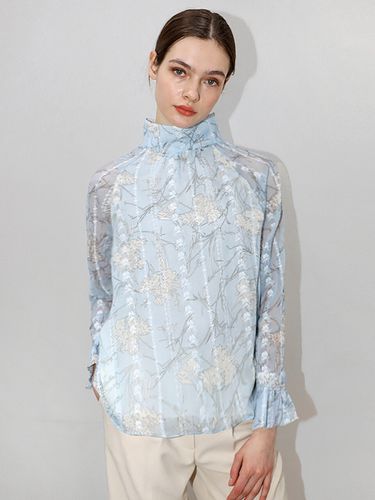 Stitch Flower Blouse_Blue - DAMAGE MNEMONIC - Modalova