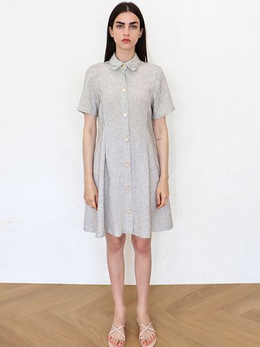 Fancy Tweed Shirt Dress - DAMAGE MNEMONIC - Modalova