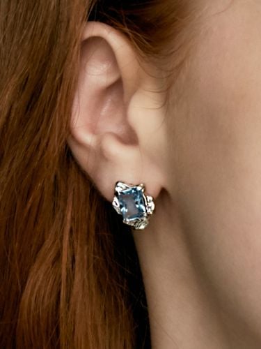 Basic Topaz Wave Earrings - 2 Colors - POPPI - Modalova