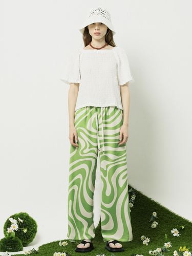 Silky Long Pants_Greenish - RALMODE - Modalova