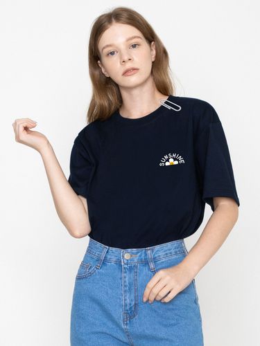 Sunshine Flower Smile T-shirt_Navy - GRAVER - Modalova