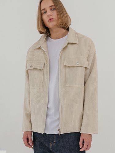 Oversized Corduroy Trucker Jacket - V2 - Modalova