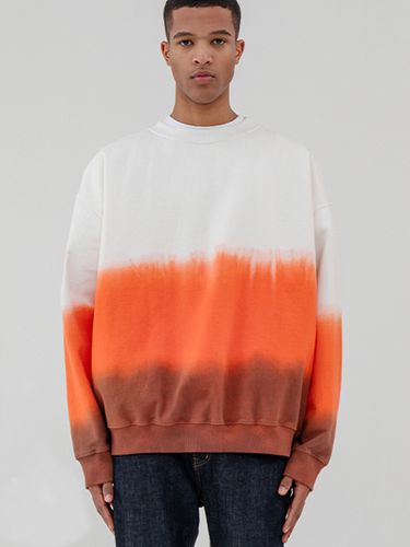 Oversized Gradient Sweatshirt White - V2 - Modalova