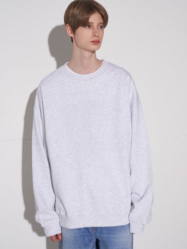 Oversized Solid Sweatshirt - V2 - Modalova