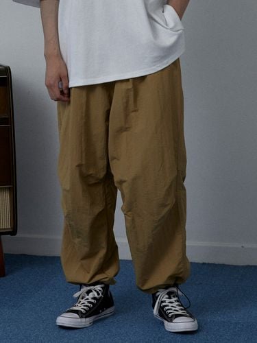 Washed Wide Pants Beige - OTHERFITS - Modalova