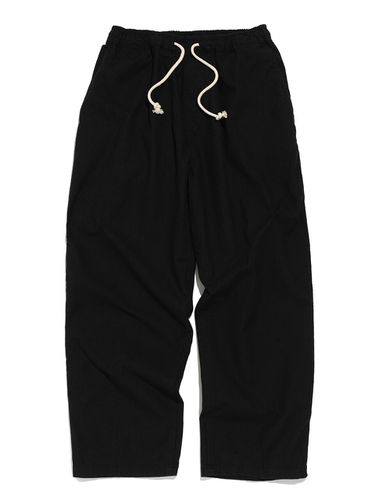 Linen Banding Pants OF01 Black - OTHERFITS - Modalova