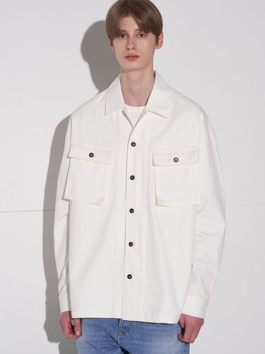 Chest Pocket Shirt Jacket White - V2 - Modalova