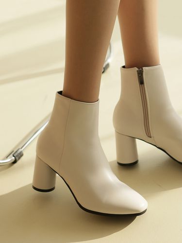 Round Ankle Boots - 2 Colors - fri fla - Modalova