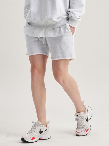 Cut Off Heavy Shorts White Melange - PaperBoy - Modalova