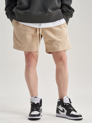 Signature Heavy Half Pants Beige - PaperBoy - Modalova