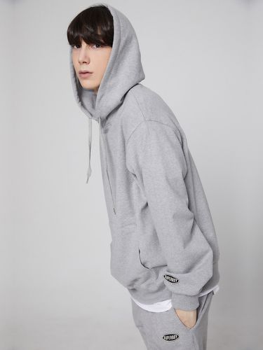 Heavy Basic Hoodie Melange Gray - PaperBoy - Modalova