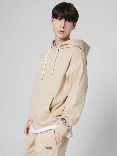 Heavy Basic Hoodie Beige - PaperBoy - Modalova