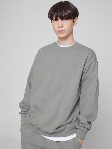 Heavy Basic Sweatshirt Khaki - PaperBoy - Modalova