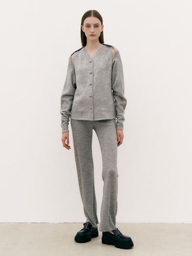 Wool Jersey Pants (Melange Grey) - MAISONMARAIS - Modalova