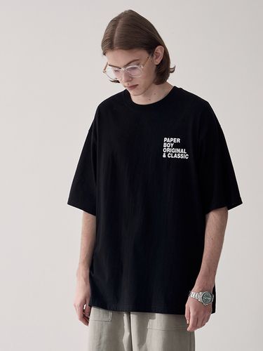 Classic Short Sleeve T-shirt Black - PaperBoy - Modalova