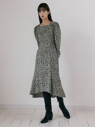 Nue Puff-Sleeve Square Neck Dress - REORG - Modalova