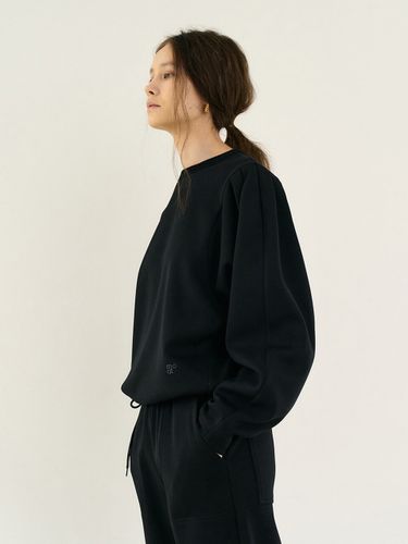 Puff Sleeve Sweat Shirt_Moat Black - MOAT - Modalova