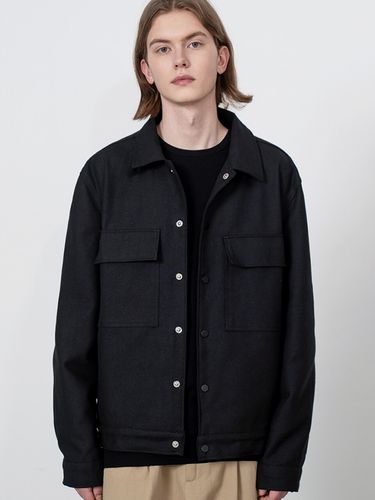 Twill Pocket Jumper Black - V2 - Modalova