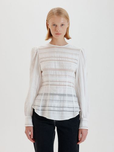 TULIP Puff Sleeve Blouse (White) - EENK - Modalova