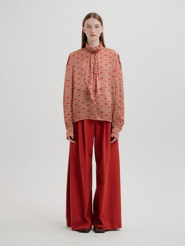 TILI High Rise Wide Pants (Red) - EENK - Modalova