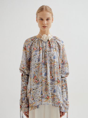 TENDER Floral Print Shirred Blouse () - EENK - Modalova