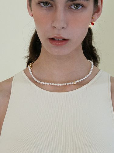 Single Basic Pearl Necklace - nuavo - Modalova