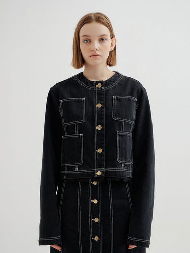 TETE Laced denim Jacket (Black) - EENK - Modalova