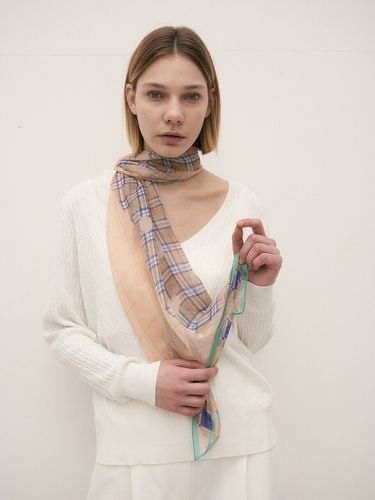 Dahila Silk Scarf_2color - BB’DE SOLI’DE - Modalova