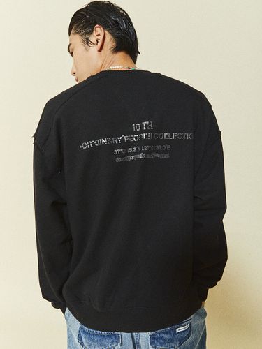 Location Printed Sweatshirt Black - ORDINARY PEOPLE - Modalova