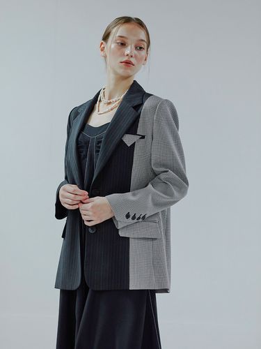 Two Button Single Jacket_Mix Black - ETMON - Modalova