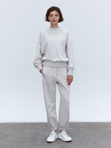 TOF Elastring Hem Sweat Pants_Grey - MOHAN - Modalova