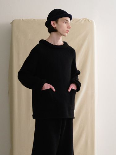 Rolling Neck Knit Sweater _Black - Trunk Project - Modalova