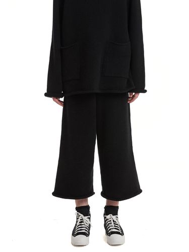 Wide-Leg Cashmere Lounge Pants _Black - Trunk Project - Modalova