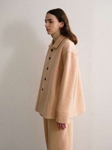 Wool Shirt Jacket _Pink - Trunk Project - Modalova