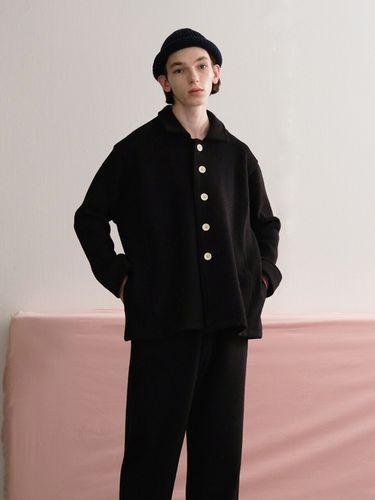 Wool Shirt Jacket _Black - Trunk Project - Modalova