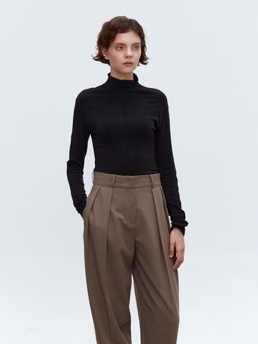 TOF Wool Half Turtleneck Top_Black - MOHAN - Modalova