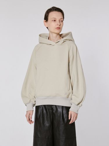 TOF Basic Hoodie Sweatshirt_Beige - MOHAN - Modalova