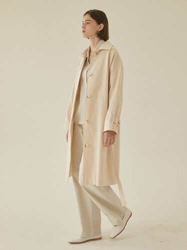 Herringbone Mac Trench Coat - NONLOCAL - Modalova