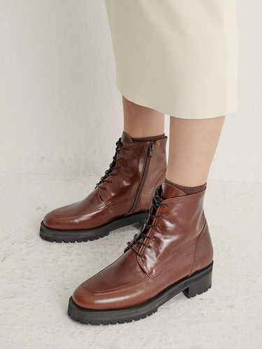 Lace Platform Boots - Brown - NONETHELESS - Modalova