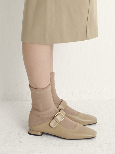 Bloafer Sock Boots - Beige - NONETHELESS - Modalova