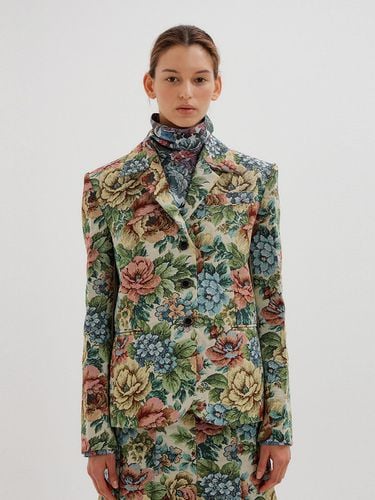 TAVA Floral Jacquard Single Breasted Blazer () - EENK - Modalova