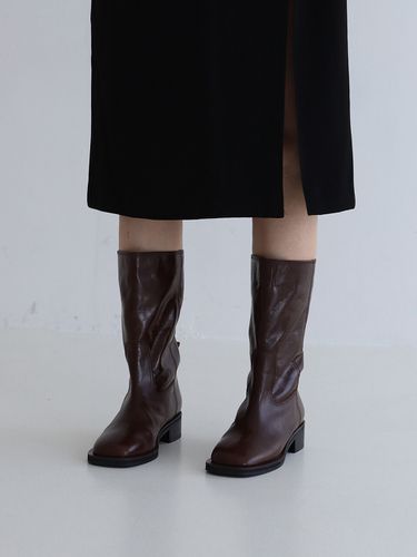 Hafe Mid Leg Boots_Brown - MOL:pin - Modalova