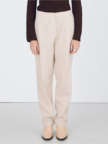 Zigzag Wool Pants (Light Beige) - WNDERKAMMER - Modalova