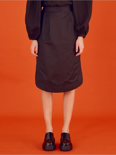 Cotton Basic Skirt (Black) - WNDERKAMMER - Modalova